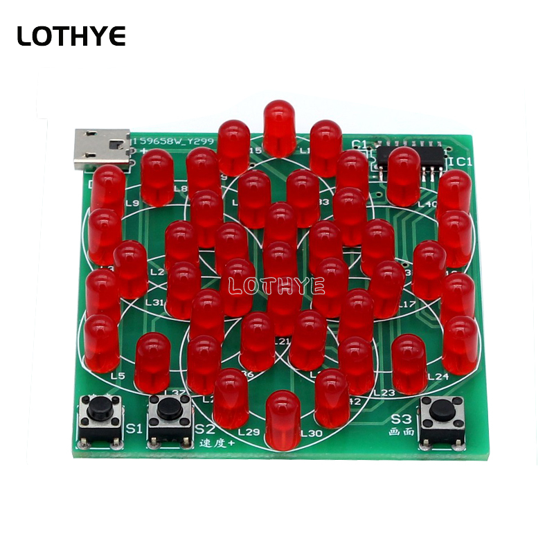 43 LED Multi Style Pattern Ele - Diy Electronics Project Kit review and price