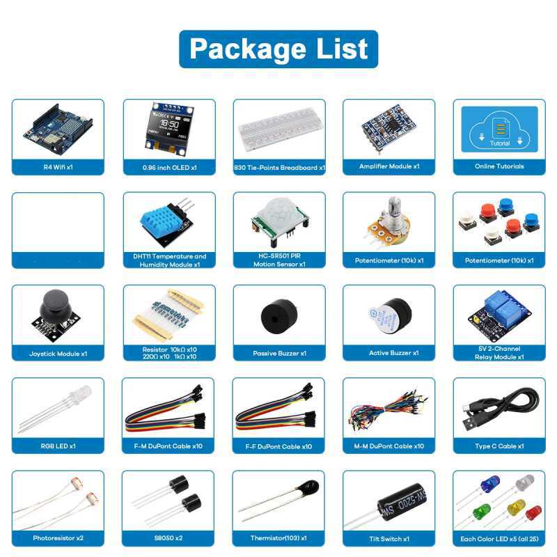 UNO R4 WiFi Compatible Develop - Diy Electronics Learning Kit review and price