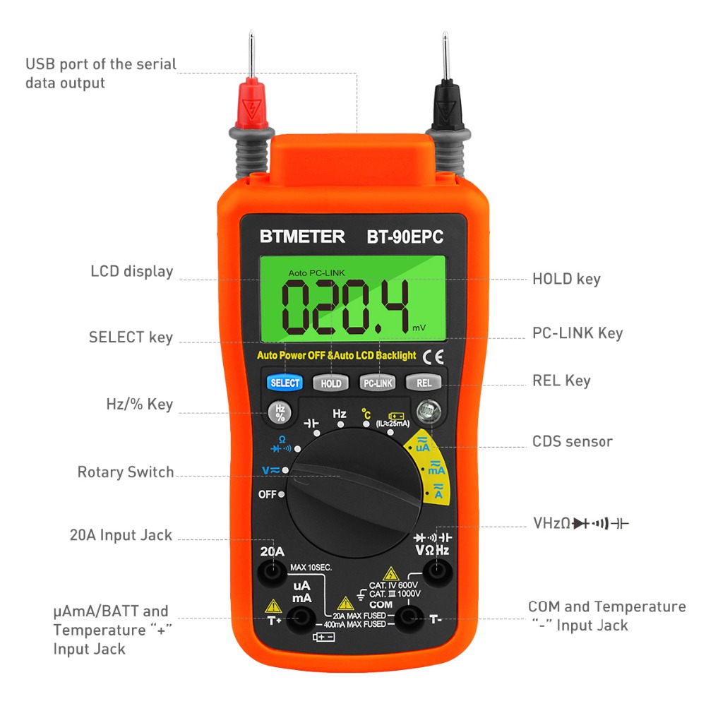 BT-90EPC Digital Multimeter Au - Logic Analyzer Usb review and price