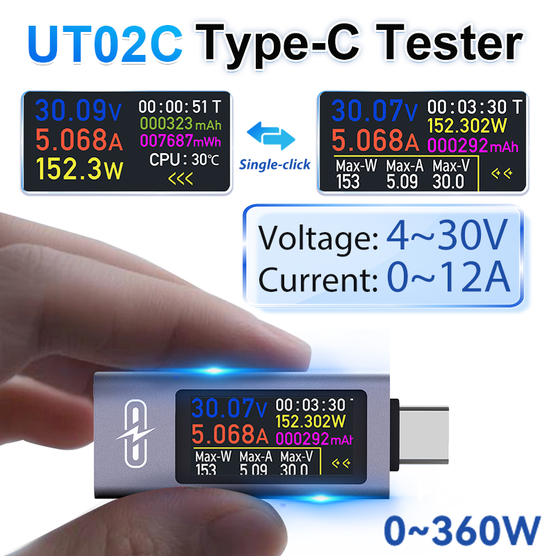 UT02C USB Color Screen Type-C  - Logic Analyzer Usb review and price