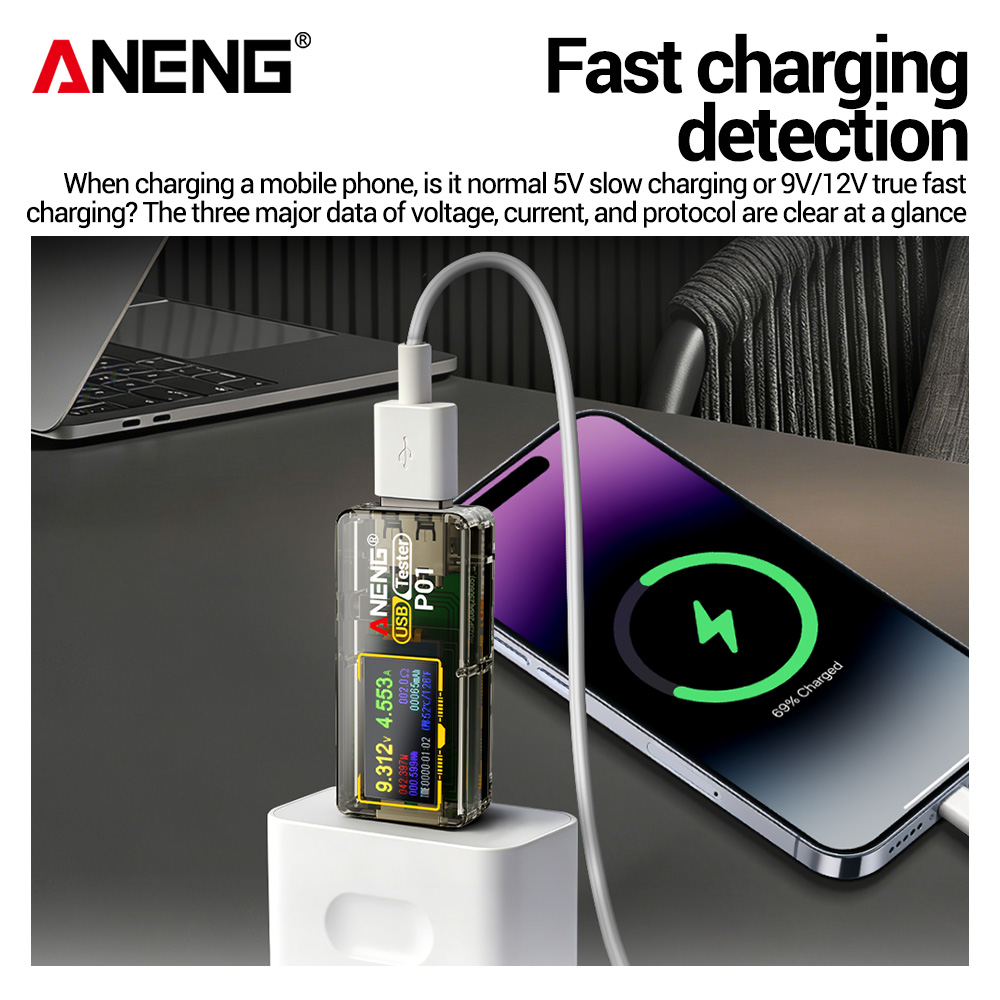 ANENG P01 USB Tester Voltmeter - Logic Analyzer Usb review and price